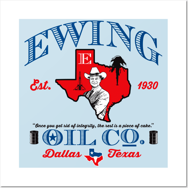 Ewing Oil Co. Wall Art by Alema Art